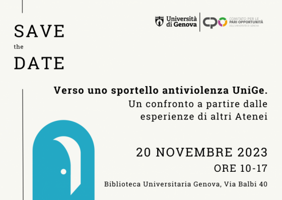save the date evento centro antiviolenza