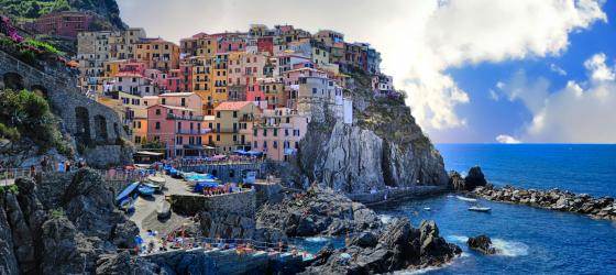 fotografia di un borgo ligure