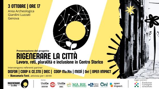 locandina evento lancio rigenerare la città