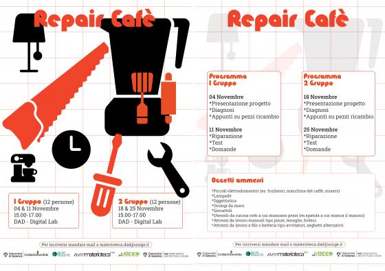 locandina Repair Café DAD